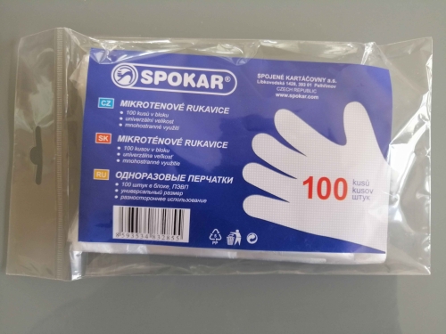 Mikroténové rukavice 100ks